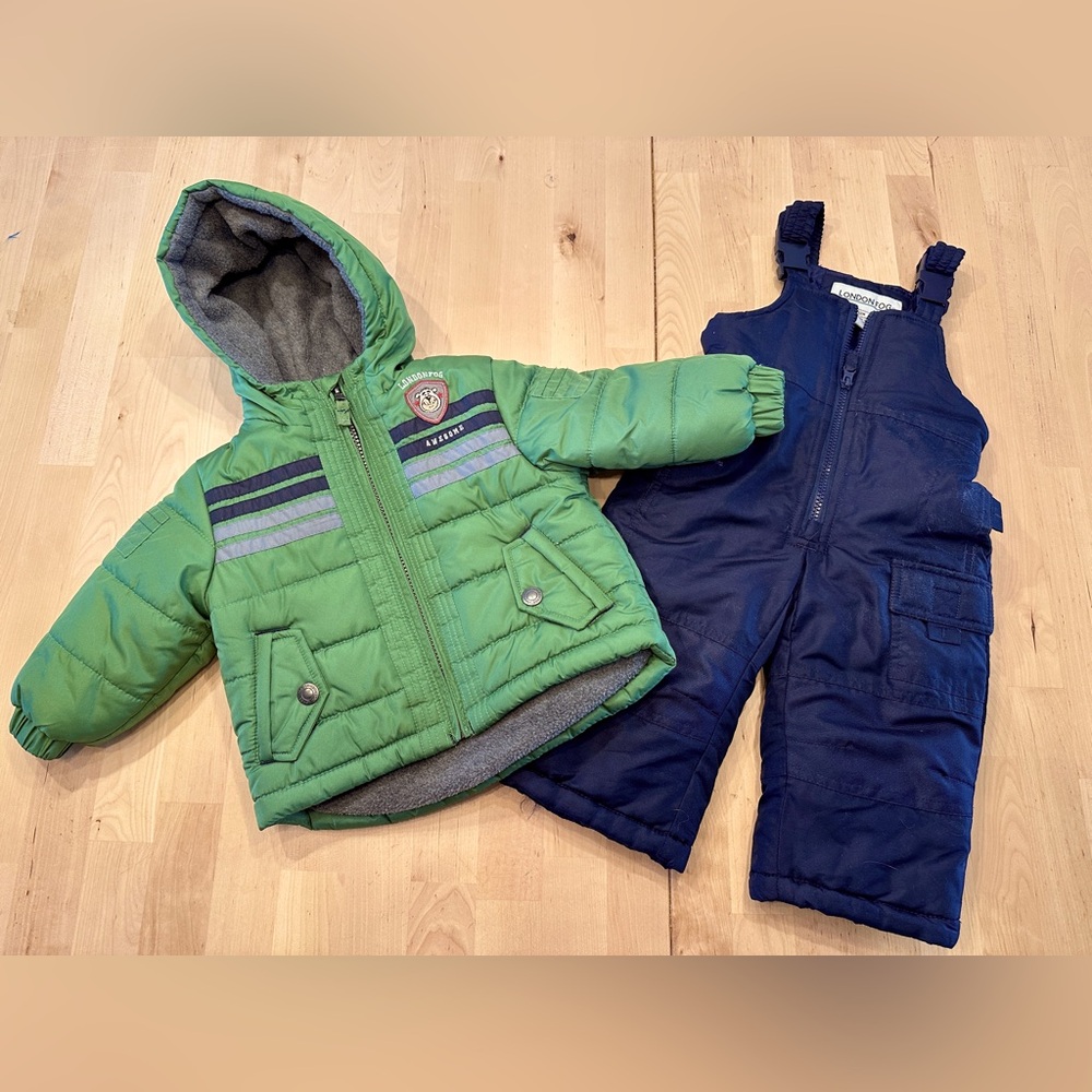 London Fog Baby Winter Coat & Snow Pants / 12 months